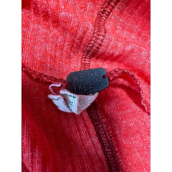 Free People We The Free Long Sleeve Londontown Oversized Asymmetrical Top Size M - Picture 7 of 13